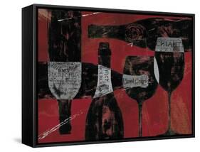 Wine Selection III Red-Daphne Brissonnet-Framed Stretched Canvas