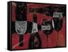 Wine Selection III Red-Daphne Brissonnet-Framed Stretched Canvas