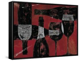 Wine Selection III Red-Daphne Brissonnet-Framed Stretched Canvas