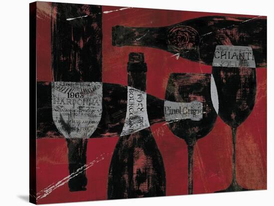 Wine Selection III Red-Daphne Brissonnet-Stretched Canvas