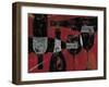 Wine Selection III Red-Daphne Brissonnet-Framed Art Print