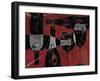 Wine Selection III Red-Daphne Brissonnet-Framed Art Print