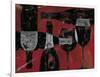 Wine Selection III Red-Daphne Brissonnet-Framed Art Print