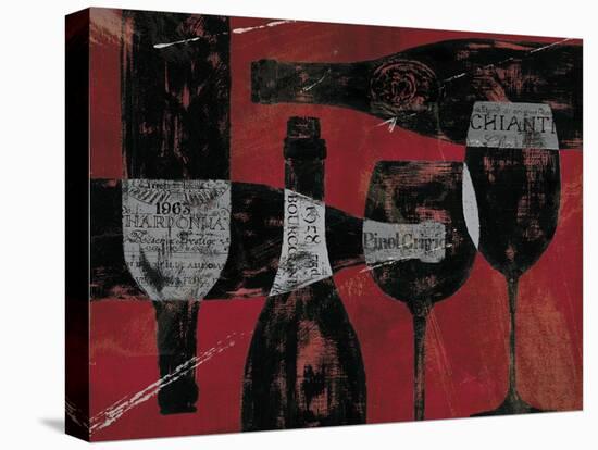 Wine Selection III Red-Daphne Brissonnet-Stretched Canvas