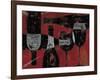 Wine Selection III Red-Daphne Brissonnet-Framed Art Print