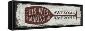 Wine Sign I-Erin Clark-Framed Stretched Canvas