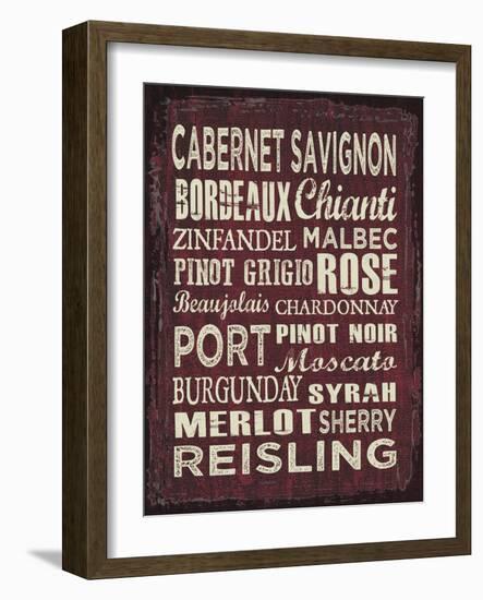 Wine Sign II-Erin Clark-Framed Giclee Print