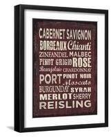 Wine Sign II-Erin Clark-Framed Giclee Print