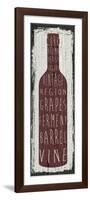 Wine Sign IV-Erin Clark-Framed Giclee Print