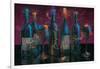 Wine Splash Dark I-Wellington Studio-Framed Art Print