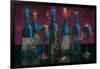 Wine Splash Dark I-Wellington Studio-Framed Art Print