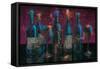 Wine Splash Dark I-Wellington Studio-Framed Stretched Canvas
