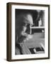 Wine Taster Sniffing Wine Before Tasting It-Carlo Bavagnoli-Framed Photographic Print