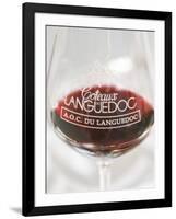 Wine Tasting Glass, Coteaux Du Languedoc, France-Per Karlsson-Framed Photographic Print