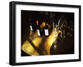 Wine Tasting of Chateau Calon, Montagne Saint St. Emilion, Bordeaux, Gironde, France-Per Karlsson-Framed Photographic Print