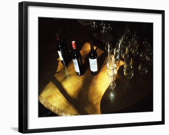 Wine Tasting of Chateau Calon, Montagne Saint St. Emilion, Bordeaux, Gironde, France-Per Karlsson-Framed Photographic Print