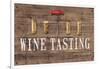 Wine Tasting Reclaimed Wood Sign-Anastasia Ricci-Framed Art Print