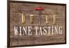 Wine Tasting Reclaimed Wood Sign-Anastasia Ricci-Framed Art Print