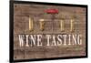 Wine Tasting Reclaimed Wood Sign-Anastasia Ricci-Framed Art Print