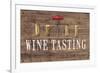 Wine Tasting Reclaimed Wood Sign-Anastasia Ricci-Framed Art Print