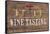 Wine Tasting Reclaimed Wood Sign-Anastasia Ricci-Framed Stretched Canvas