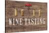 Wine Tasting Reclaimed Wood Sign-Anastasia Ricci-Stretched Canvas