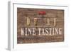 Wine Tasting Reclaimed Wood Sign-Anastasia Ricci-Framed Premium Giclee Print