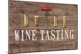 Wine Tasting Reclaimed Wood Sign-Anastasia Ricci-Mounted Premium Giclee Print