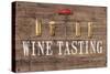 Wine Tasting Reclaimed Wood Sign-Anastasia Ricci-Stretched Canvas