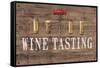 Wine Tasting Reclaimed Wood Sign-Anastasia Ricci-Framed Stretched Canvas