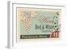 Wine Tasting Stamp-Lantern Press-Framed Art Print