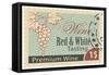Wine Tasting Stamp-Lantern Press-Framed Stretched Canvas