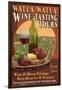 Wine Tasting - Walla Walla, Washington-Lantern Press-Framed Art Print