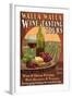 Wine Tasting - Walla Walla, Washington-Lantern Press-Framed Art Print