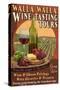 Wine Tasting - Walla Walla, Washington-Lantern Press-Stretched Canvas