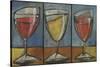 Wine Trio Triptych-Tim Nyberg-Stretched Canvas