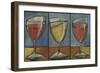 Wine Trio Triptych-Tim Nyberg-Framed Giclee Print