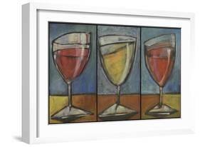 Wine Trio Triptych-Tim Nyberg-Framed Giclee Print