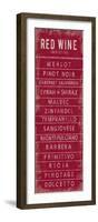 Wine Varieties III-The Vintage Collection-Framed Giclee Print