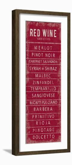 Wine Varieties III-The Vintage Collection-Framed Giclee Print