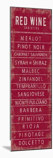 Wine Varieties III-The Vintage Collection-Mounted Giclee Print