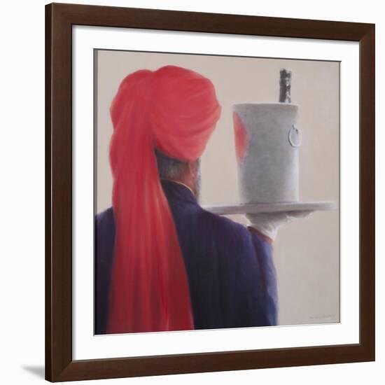 Wine Waiter, Jaipur, 2012-Lincoln Seligman-Framed Giclee Print