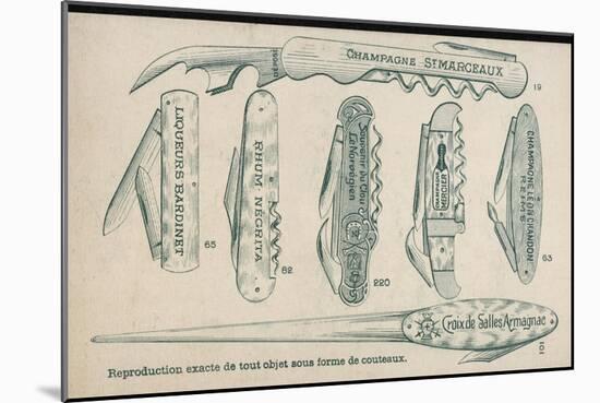 Wine Waiters' Tools-null-Mounted Art Print