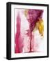 Wine Watercolor-holaholga-Framed Art Print