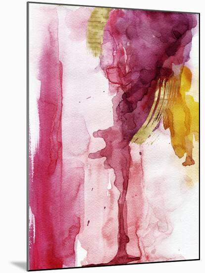 Wine Watercolor-holaholga-Mounted Art Print