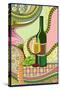 Wine Whimsical-Lantern Press-Stretched Canvas