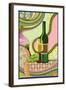 Wine Whimsical-Lantern Press-Framed Art Print