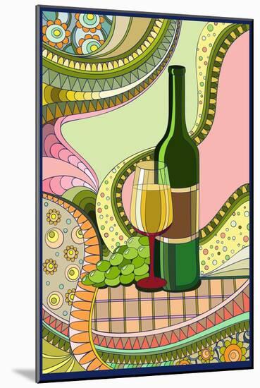 Wine Whimsical-Lantern Press-Mounted Art Print