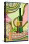 Wine Whimsical-Lantern Press-Stretched Canvas