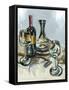 Wine with Dinner II-Heather A. French-Roussia-Framed Stretched Canvas